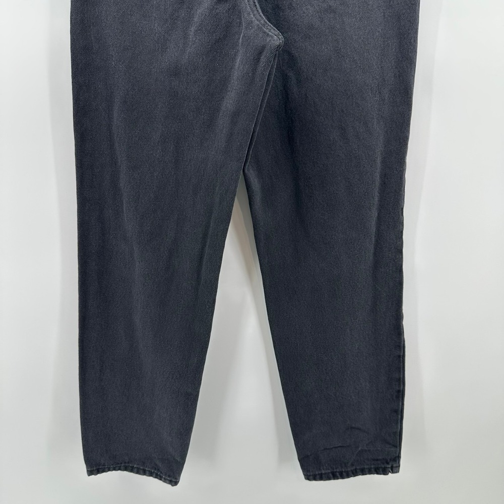 RSQ 90's Jeans Girls 10 Black Denim Cotton Distressed Ripped High Rise Tapered - Picture 4 of 9